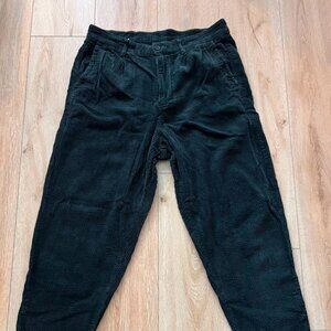 GREEN CORDUROY ZARA PANTS